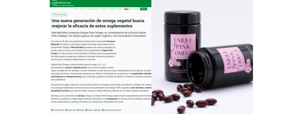 IM Farmacias analiza la nueva generación de omega vegetal impulsada por Meritxell Martí