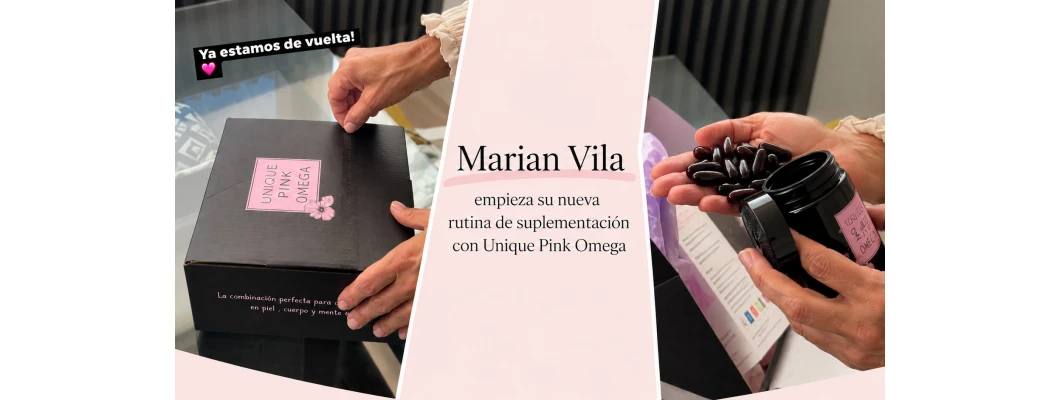 Marian Vila inizia la sua nuova routine di integrazione con Unique Pink Omega