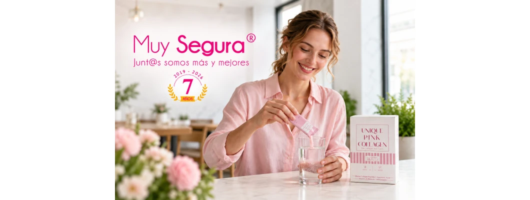 Unique Pink dans Muy Segura : le collagène en sachets unidoses