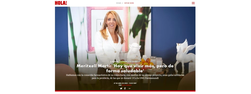 Meritxell Martí: « Cal viure més, però de manera saludable »