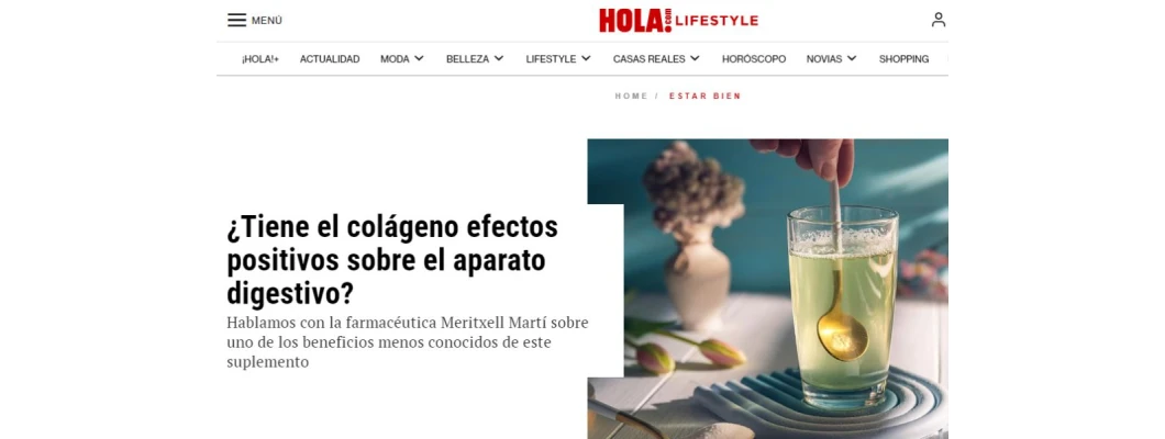 Hola març 2024 | Efectes positius del col·lagen en l'aparell digestiu