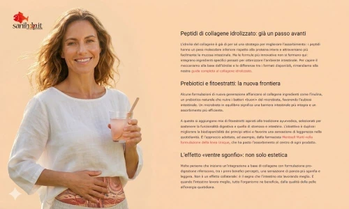 Colágeno y bienestar intestinal: Sanihelp.it explica por qué la absorción marca la diferencia