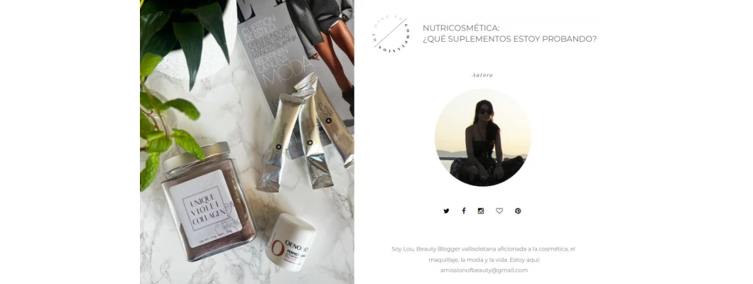 Nutricosmétique: quels compléments je teste? Par Lou, Blogueuse Beauté
