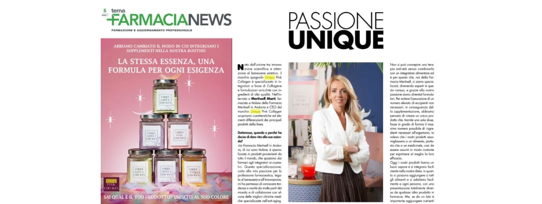 UNIQUE cambia il modo in cui assumi gli integratori | FARMACIANEWS | 25 maggio