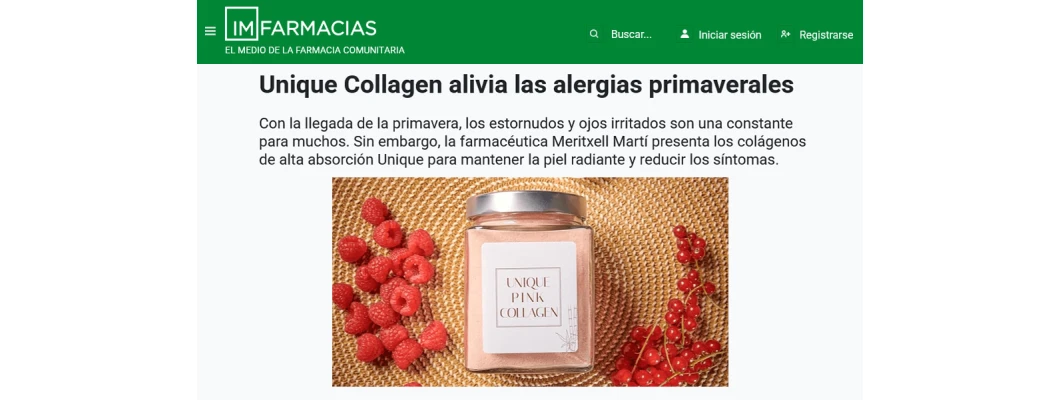 IM Farmacias analizza il ruolo del collagene idrolizzato contro le allergie primaverili