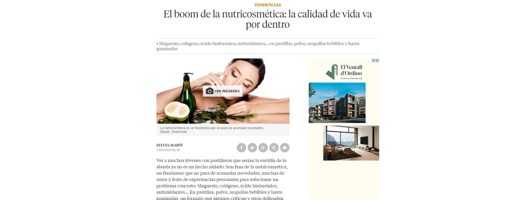 El boom de la nutricosmètica: la qualitat de vida va per dins