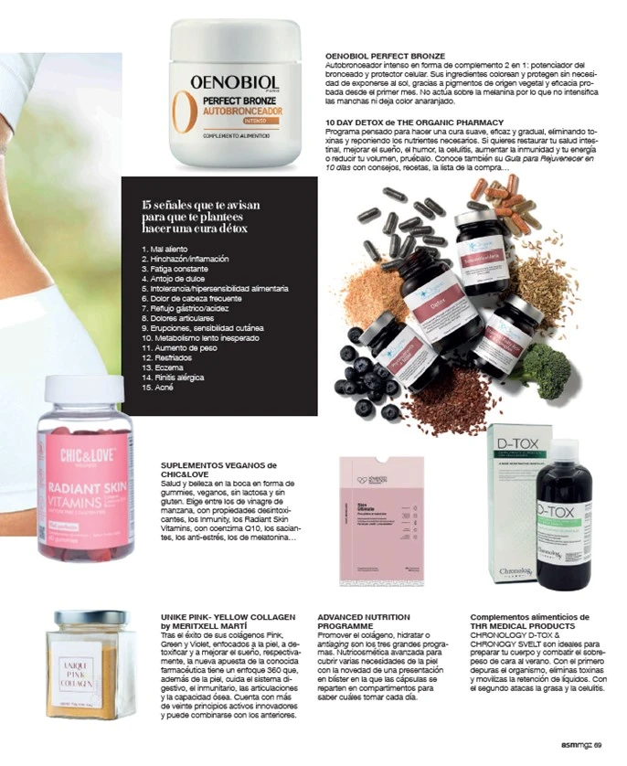 asm magazine unique pink yellow collagen clipping