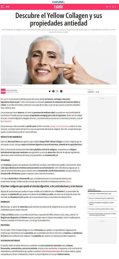 consalud presenta Yellow Collagen