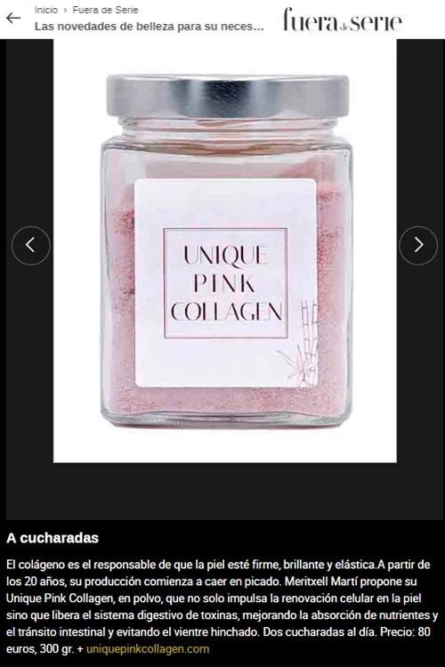 Unique Pink Collagen Magazine Expansion